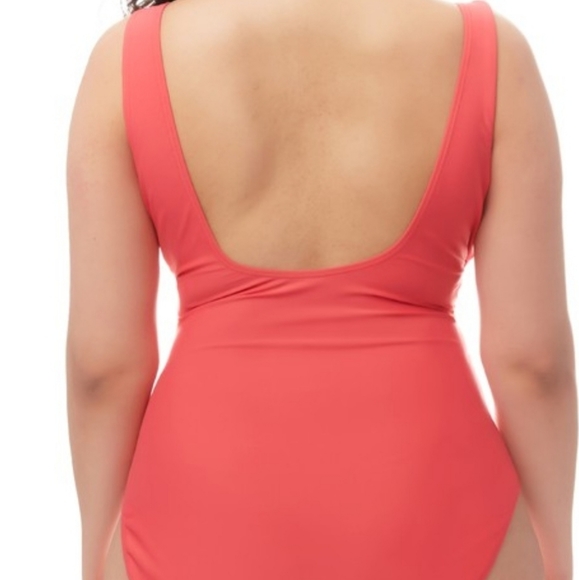 Plunging Neck Ruffled One-Piece - Picture 9 of 10